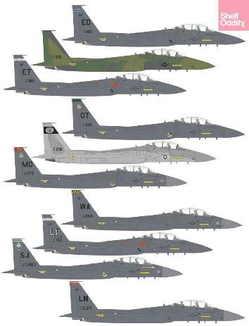 1/144 F-15E ストライクイーグル デカール1 (4機分入)[シェルフオディ