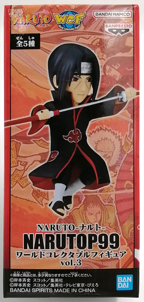 【中古】NARUTO-ナルト- NARUTOP99 ワールドコレクタブルフィギュアvol.3 うちはイタチ (プライズ)[BANDAI SPIRITS]