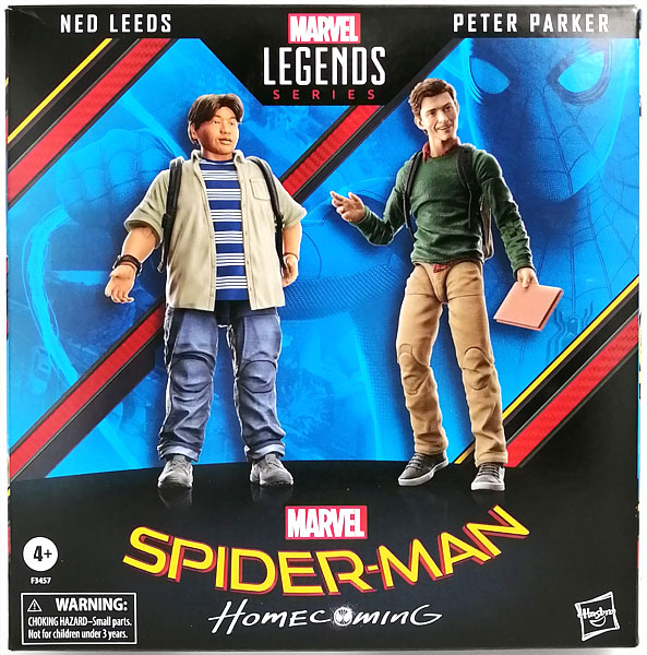 【中古】マーベル・レジェンド 6インチ・アクションフィギュア スパイダーマン60周年記念シリーズ 2パック ピーター・パーカー＆ネッド・リード[映画『スパイダーマン：ホームカミング』][ハズブロ]