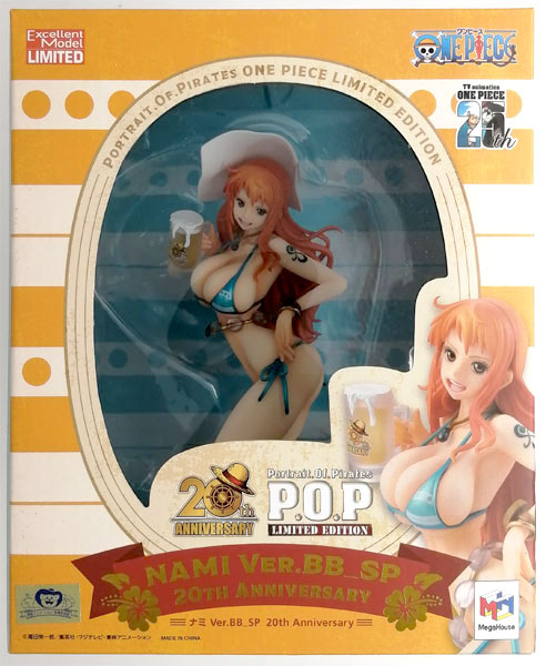 【中古】Portrait.Of.Pirates ワンピース “LIMITED EDITION” ナミ Ver.BB_SP 20th Anniversary 完成品フィギュア (メガトレショップ、麦わらストア等限定)[メガハウス]