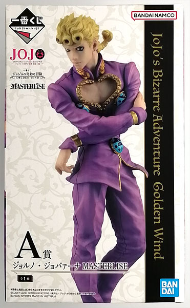 【中古】一番くじ ジョジョの奇妙な冒険 GOLDEN WIND A賞 ジョルノ・ジョバァーナ MASTERLISE (プライズ)[BANDAI SPIRITS]