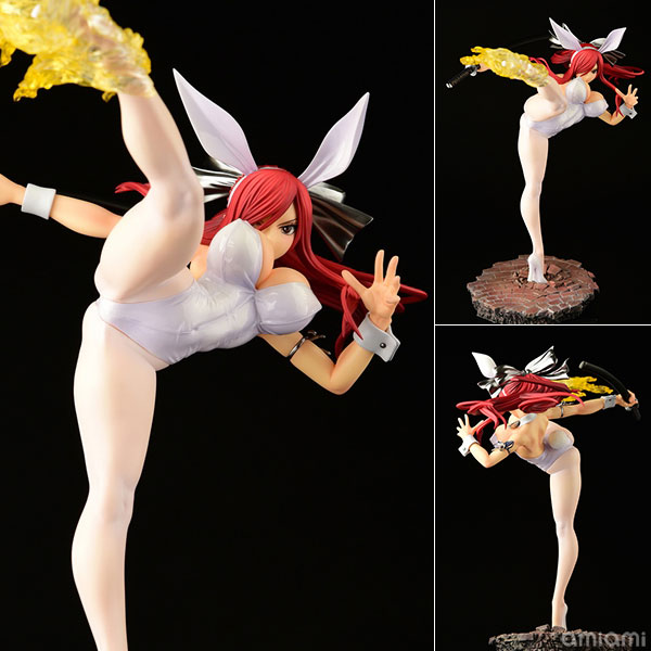 FAIRY TAIL エルザ・スカーレット ハイキックver.白兎 1/6 完成品フィギュア[オルカトイズ] 同梱不可