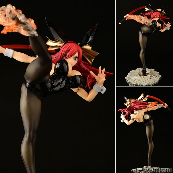 FAIRY TAIL エルザ・スカーレット ハイキックver.黒兎 1/6 完成品フィギュア[オルカトイズ] 同梱不可