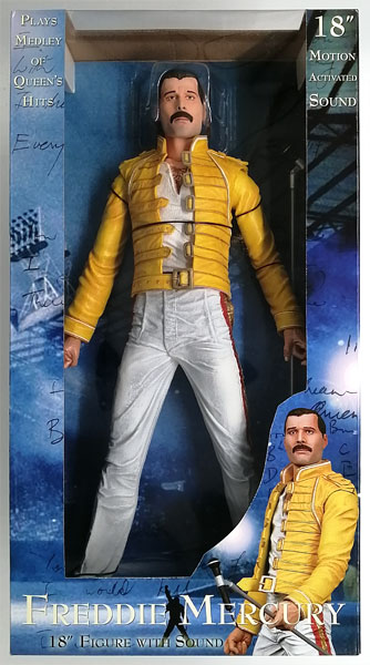 中古】(本体A/箱B)MOTION ACTIVATED SOUND QUEEN FREDDIE MERCURY 18インチ アクションフィギュア [ネカ]《発売済・在庫品》