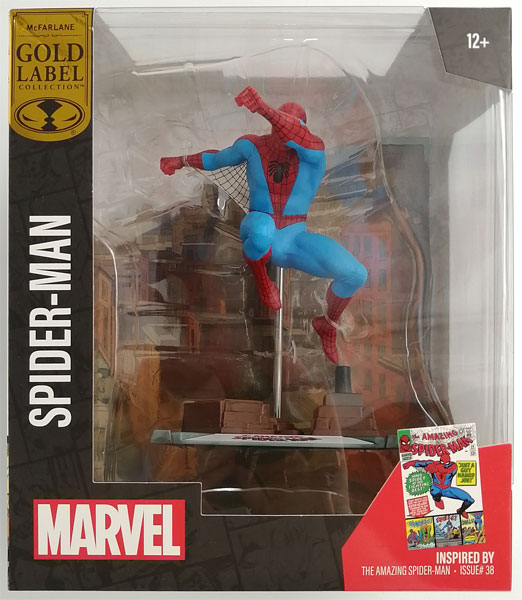 【中古】マーベル・コミック 1/10スケール「シーン・フィギュア」 #005 スパイダーマン(スティーブ・ディッコ/The Amazing Spider-Man Vol.1 #38) (トイサピエンス限定)[マクファーレントイズ]