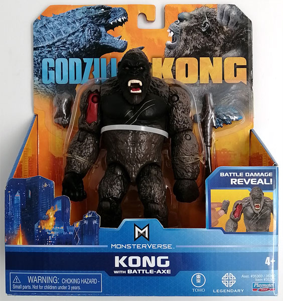 【中古】GODZILLA VS. KONG 6インチベーシックアクションフィギュア KONG WITH BATTLE-AXE[プレイメイツ・トイズ]