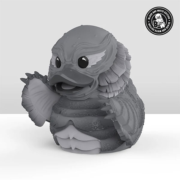 TUBBZ/ ユニバーサルモンスター： 大アマゾンの半魚人 ギルマン ラバーダック ブラック＆ホワイト 限定エディション[ナムスカル]