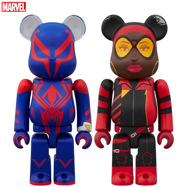 BE＠RBRICK SPIDER-MAN 2099 ＆ SPIDER-WOMAN 2PCS SET[メディコム・トイ]