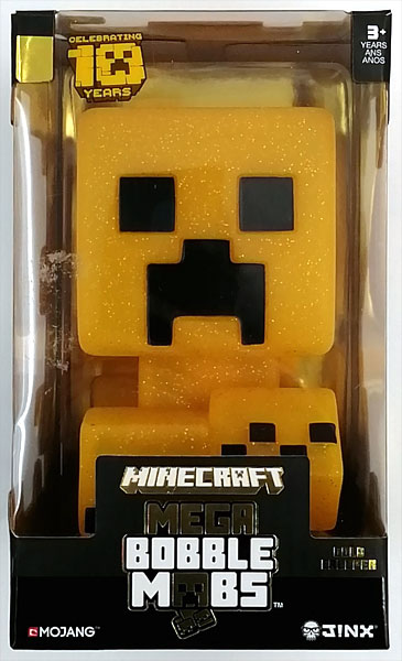 マインクラフト10周年記念 首振りクリーパー(ゴールド)