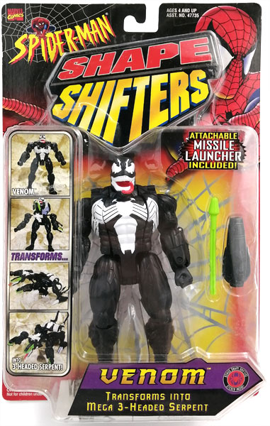 【中古】SHAPE SHIFTERS スパイダーマン ヴェノム アクションフィギュア[トイビズ]