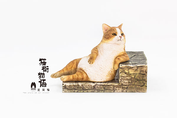 『猫街物語』 肘ついてくつろぐ猫Ver. 茶トラ 1/6 完成品フィギュア[WE ART DOING]