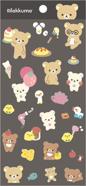 SE62502 リラックマ BASIC RILAKKUMA Favorite Things シール[サンエックス]