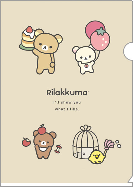 FA12701 リラックマ BASIC RILAKKUMA Favorite Things クリアホルダー[サンエックス]