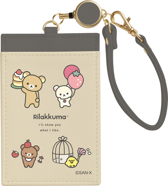 PB70901 リラックマ BASIC RILAKKUMA Favorite Things リール付パスケース[サンエックス]