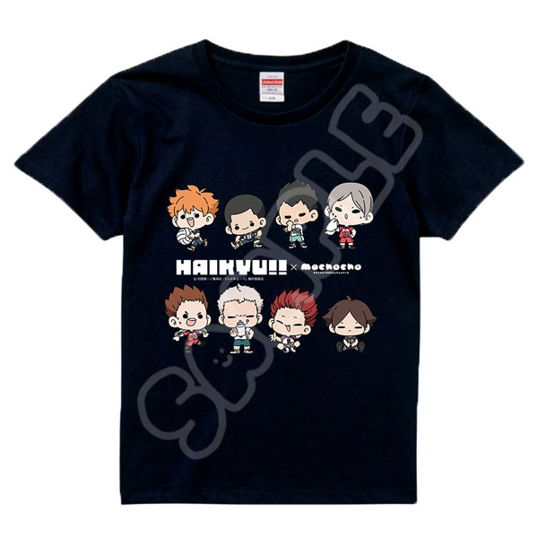 『ハイキュー！！』 みんなmochocho化大作戦！第1弾 Tシャツ M-A(集合) ブラック Sサイズ[シンクイノベーション]