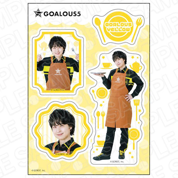 GOALOUS5 ステッカーシート ゴーラスイエロー Cafe ver.[コンテンツシード]《在庫切れ》