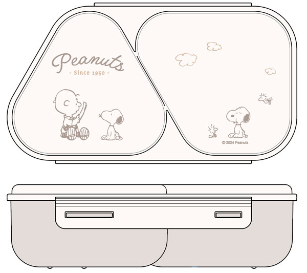 「PEANUTS」 おにぎりランチケース LS-15[オーエスケー]