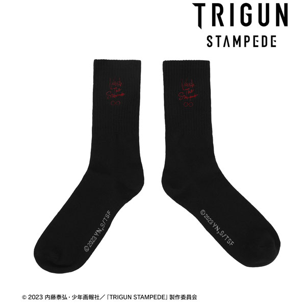 TVアニメ「TRIGUN STAMPEDE」 ヴァッシュ・ザ・スタンピード ワンポイント刺繍靴下 ユニセックス 24-26cm相当[アルマビアンカ]