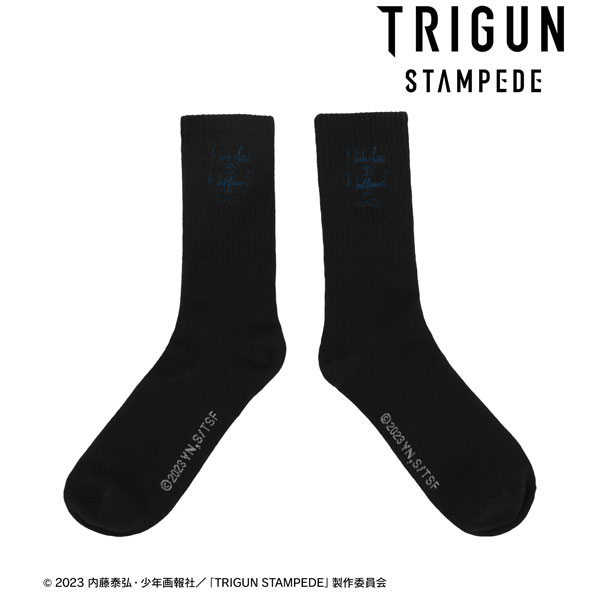 TVアニメ「TRIGUN STAMPEDE」 ニコラス・D・ウルフウッド ワンポイント刺繍靴下 ユニセックス 24-26cm相当[アルマビアンカ]