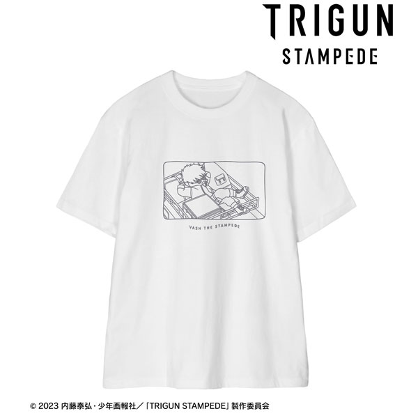 TVアニメ「TRIGUN STAMPEDE」 ヴァッシュ・ザ・スタンピード ゆるコマ Tシャツ メンズ S[アルマビアンカ]