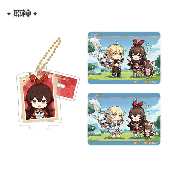 原神 留影叙佳期シリーズ アクリルスタンド＆コレクションカードセット アンバー[miHoYo]