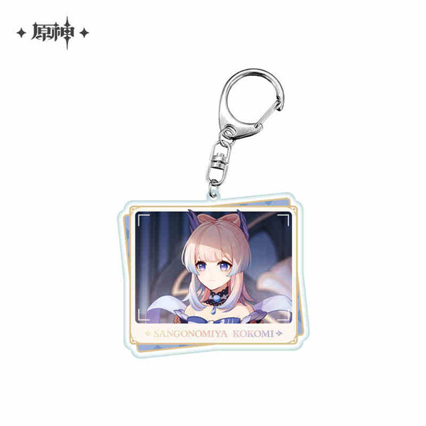 【原神】GIGO 珊瑚宮心海 キーホルダー 原神 GiGOコラボ 珊瑚宮心海 デフォルメアクリルボールチェーン