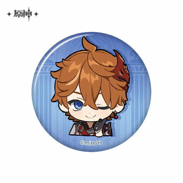 原神 デフォルメスタンプシリーズ缶バッジ ファデュイ タルタリヤ[miHoYo]