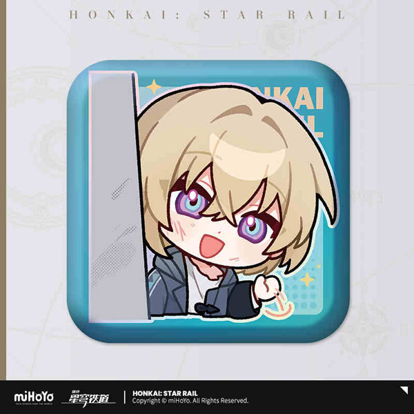 崩壊：スターレイル パムの展示館シリーズ スクエア缶バッチ カカワーシャ[miHoYo]《発売済・在庫品》