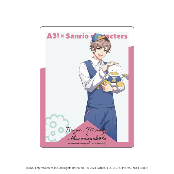 アクリルカード「A3！×Sanrio characters」11/皆木綴×あひるのペックル(等身イラスト)[A3]