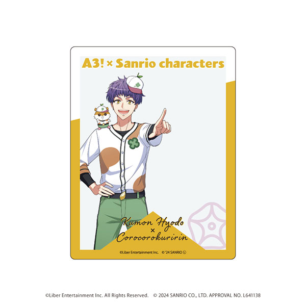 アクリルカード「A3！×Sanrio characters」12/兵頭九門×コロコロクリリン(等身イラスト)[A3]