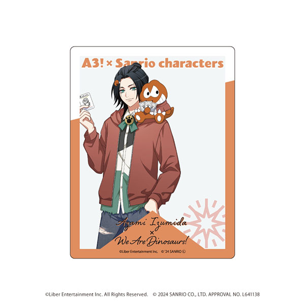 アクリルカード「A3！×Sanrio characters」13/泉田莇×ウィアーダイナソアーズ！(等身イラスト)[A3]