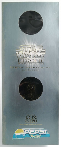 【中古】PEPSI TWIST “STAR WARS” COLLECTION SOUND BIG CAP SETS No.4 R2-D2 C-3PO REAL SOUND SYSTEM FIGURE[]