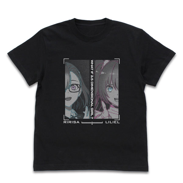 2.5次元の誘惑 リリサとリリエル Tシャツ/BLACK-S[コスパ]