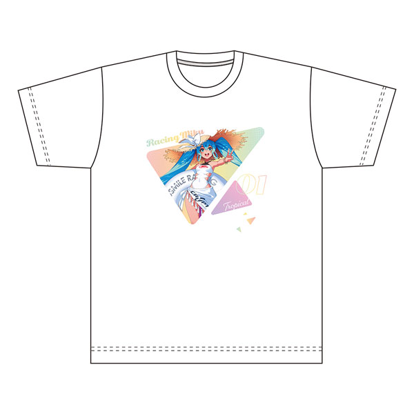 初音ミク GTプロジェクト レーシングミク 2024 Tropical Ver. Tシャツ(XL)[キャラバン]
