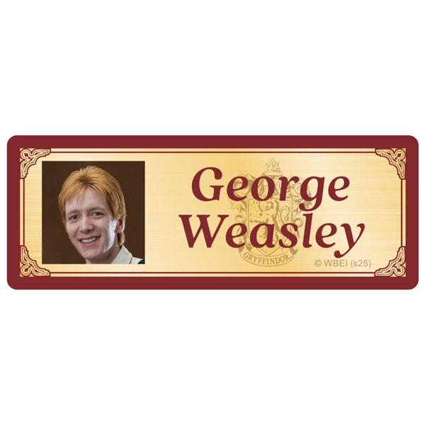 ハリーポッター ネームプレート George Weasley[ムービック]