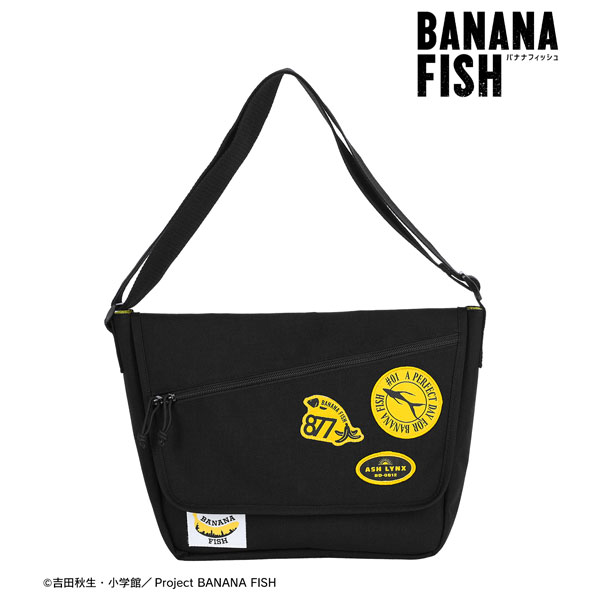 BANANA FISH ステッカーデザイン風コーデュラナイロンメッセンジャーバッグ[アルマビアンカ]