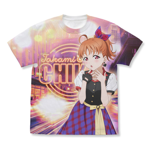 ラブライブ！サンシャイン！！ 描き下ろし 高海千歌 フルグラフィックTシャツ ソロコンサートver./WHITE-XL（再販）[コスパ]《０６月予約》