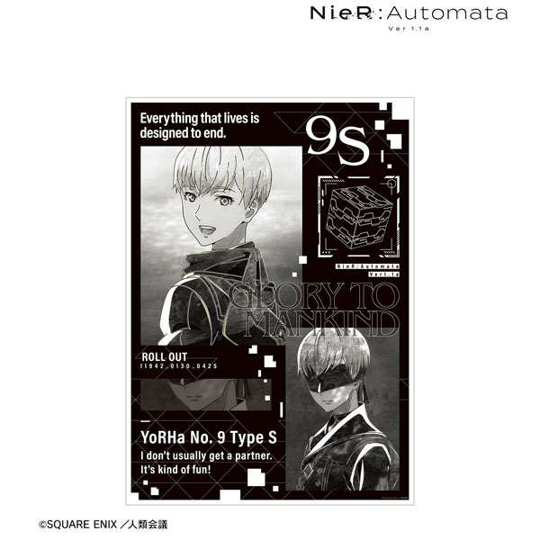 アニメ「NieR：Automata Ver1.1a」 9S Ani-Art BLACK LABEL A3マット加工ポスター[アルマビアンカ]