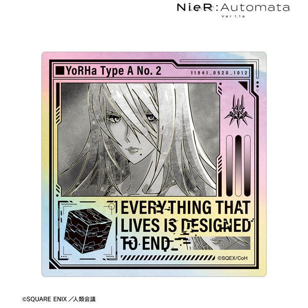 アニメ「NieR：Automata Ver1.1a」 A2 Ani-Art BLACK LABEL オーロラステッカー[アルマビアンカ]