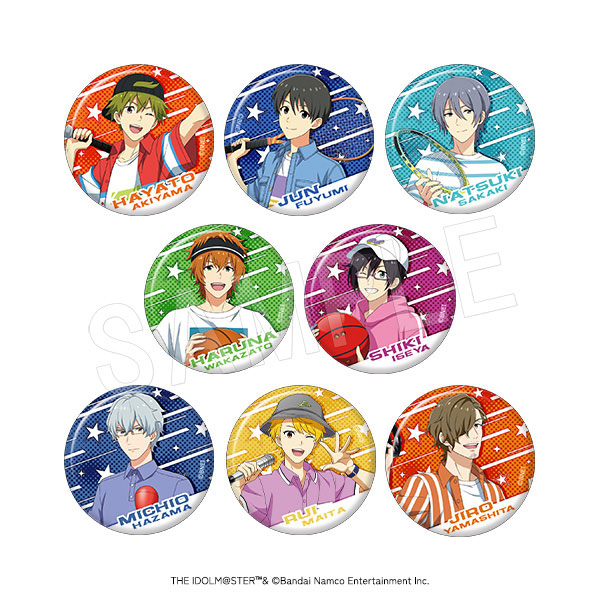 アイドルマスター SideM トレーディング缶バッジ ROUND1コラボver. 8個入りBOX[中外鉱業]