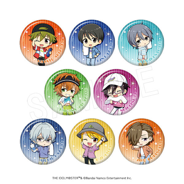 アイドルマスター SideM トレーディング缶バッジ ミニキャラver. ROUND1コラボver. 8個入りBOX[中外鉱業]