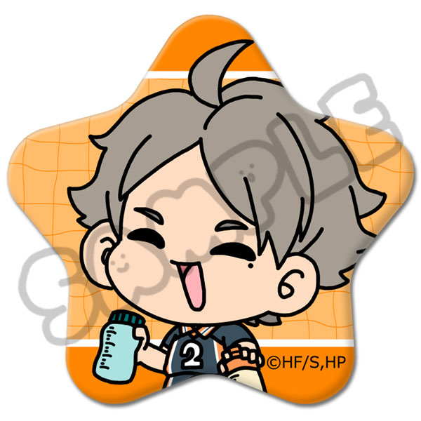 ハイキュー！！ みんなmochocho化大作戦！第2弾 星型缶バッジ M-SB