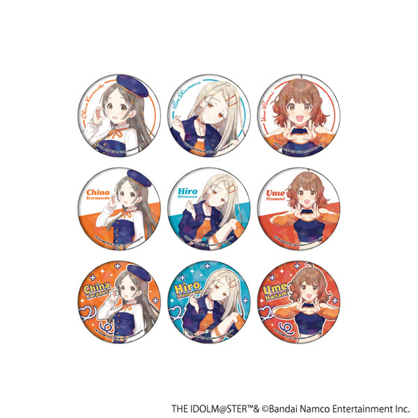 ホログラム缶バッジ(57mm)「学園アイドルマスター」01/シミラールック衣装ver.(描き下ろしイラスト) 9個入りBOX[A3]