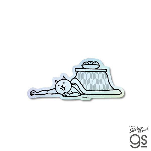 NYA-015 にゃんこ大戦争 ホログラムステッカー ねこタツ[ゼネラル