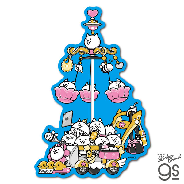 NYA-025 にゃんこ大戦争 ビッグサイズステッカー ネコベビー
