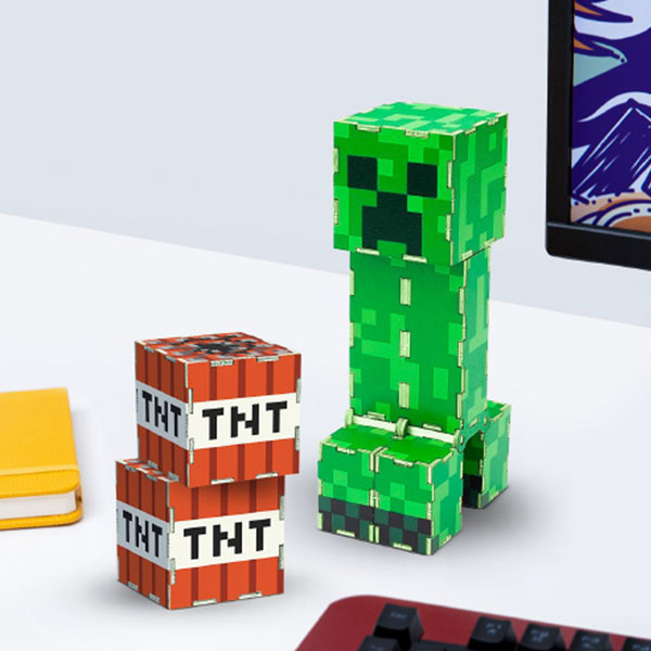 マインクラフト 組み立てキット(クリーパー＆TNT)[パラドン]