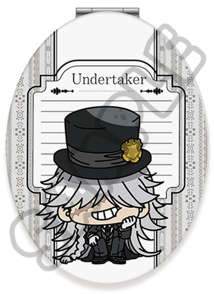 アニメ『黒執事 -寄宿学校編-』コンパクトミラー(楕円形) M-D(葬儀屋)[シンクイノベーション]《在庫切れ》