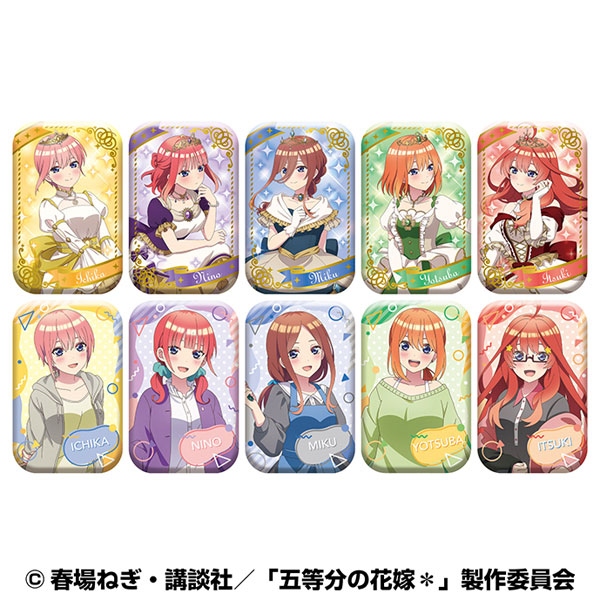 五等分の花嫁* まるかくカンバッジ3 10個入りBOX[エンスカイ]