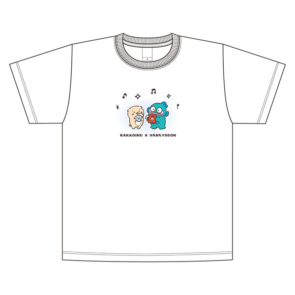 しろたん × はぴだんぶい Tシャツ / ハンギョドン(Mサイズ)[キャラバン]