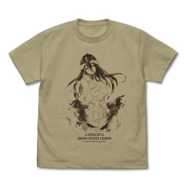 劇場版「オーバーロード」聖王国編 アルベド Tシャツ 慈悲深き純白の悪魔 Ver./SAND KHAKI-S[コスパ]